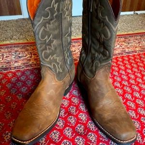 NEW LAREDO 4235 DOVER MEN'S US 10 EW SQUARE TOE Western Cowboy Leather Work Boot